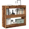 Image de Bibliothèque Séparateur de pièce vieux bois 80x30x72 cm