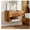 Image de Tables de chevet murales 2 pcs vieux bois