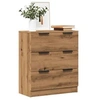 Image de Buffet chêne artisanal 60x30x70 cm bois d'ingénierie, meuble de rangement, placard, meuble d'entrée, meuble buffet 856835
