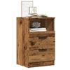 Image de Tables de chevet 2 pcs vieux bois 40x36x65 cm bois d ingénierie