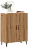 Image de Buffet chêne artisanal 70x34x90 cm bois d'ingénierie, armoire, armoire latérale, armoire de rangement, armoire, 856889