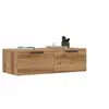 Image de Armoire murale chêne artisanal 68x30x20 cm bois d'ingénierie, armoire suspendue, étagère murale, étagère flottante, 856984