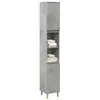 Image de Armoire de salle de bain gris béton 30x30x190 cm