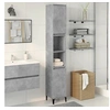 Image de Armoire de salle de bain gris béton 30x30x190 cm 857104