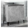 Image de Meuble d'évier gris béton 58x33x60 cm bois d'ingénierie, meuble de lavabo de salle de bain, meuble de salle de bain, 857116