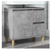 Image de Armoire d'évier gris béton 65x33x60 cm bois d'ingénierie, meuble de lavabo de salle de bain, meuble de salle de bain, 857119