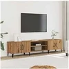 Image de Meuble TV chêne artisanal 180x31,5x40 cm bois d'ingénierie, support tv, armoire média, armoire hifi, unité tv, unité 857144
