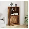Image de Buffet haut vieux bois 60x35,5x103,5 cm bois d ingénierie