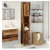 Image de Armoire de salle de bain vieux bois 30x30x190cm bois ingénierie, armoire, armoire de rangement de salle de bain, 857196