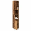 Image de Armoire de salle de bain vieux bois 30x30x190cm bois ingénierie, armoire, armoire de rangement de salle de bain, 857199
