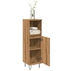 Image de Armoire de salle de bain chêne artisanal 30x30x100 cm, armoire, armoire de rangement de salle de bain, armoire haute 857209