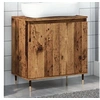 Image de Armoire de salle de bain vieux bois 58x33x60 cm bois ingénierie, armoire, armoire de rangement de salle de bain, 857214