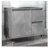 Image de Armoire de salle de bain gris béton 65x33x60 cm