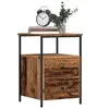 Image de Table de chevet vieux bois 34x35,5x50 cm bois d'ingénierie