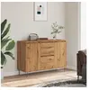 Image de Buffet chêne artisanal 104x35x70 cm bois d ingénierie