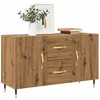 Image de Buffet chêne artisanal 100x36x60 cm bois d'ingénierie, meuble de rangement, meuble de rangement de cuisine, meuble de 857317