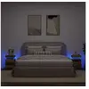 Image de Tables de chevet avec LED 2 pcs vieux bois bois d ingénierie