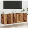 Image de Meubles TV muraux 2 pcs vieux bois 60x30x41 cm, support TV, armoire média, console TV, meuble HiFi, centre de 857663