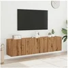 Image de Meubles TV muraux 2 pcs chêne artisanal 80x30x41 cm