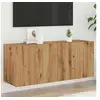Image de Meuble TV mural chêne artisanal 100x30x41 cm