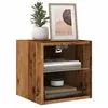 Image de Meubles TV muraux et lumières LED 2pcs vieux bois 30x28,5x30cm, meuble TV flottant, meuble multimédia mural, unité TV 857673