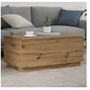 Image de Table basse avec lumières LED chêne artisanal 90x50x40 cm