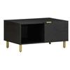 Image de Table basse Noir 80x50x40 cm Bois d ingénierie