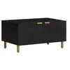 Image de Table basse Noir 80x50x40 cm Bois d ingénierie
