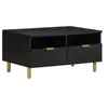 Image de Table basse noir 80x54x40 cm bois d ingénierie