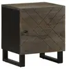 Image de Table de chevet noir 40x33x46 cm bois de manguier solide, table d'appoint, armoire de lit, table d'appoint pour 4017680