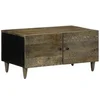 Image de Table basse gris clair 80x50x40 cm bois de manguier massif