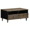 Image de Table basse gris clair 80x54x40 cm bois massif de manguier