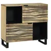 Image de Buffet 80x33.5x75 cm en bois massif de mangue
