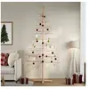Image de Arbre de Noël - Bois massif de pin - Hauteur 210 cm - Décoration intérieure - Style scandinave-nature