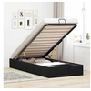 Image de Cadre de lit ottoman sans matelas noir 90x190 cm velours, cadre de lit, cadre de lit ottoman, cadre de lit avec 3310933