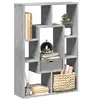 Image de Bibliothèque gris béton 63x20x90 cm bois d'ingénierie858141