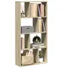 Image de Bibliothèque chêne sonoma 60x20x120 cm bois d ingénierie