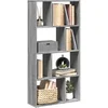 Image de Bibliothèque sonoma gris 60x20x120 cm bois d ingénierie