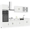 Image de Ensemble de 7 meubles de cuisine "Lucca" en bois d'ingénierie blanc brillant 3314743