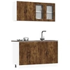 Image de Ensemble de 4 meubles de cuisine en chêne fumé "Porto" 3314876