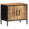 Image de Table de chevet 50x30x45 cm Bois massif de manguier brut