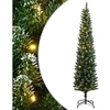 Image de Sapin de Noël artificiel mince 300 LED 180 cm, arbre de Noël, sapin de Noël réaliste, ornement de Noël, faux sapin de 3315760