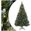 Image de Sapin de Noël artificiel 300 LED 240 cm, arbre de Noël, sapin de Noël réaliste, ornement de Noël, faux sapin de Noël, 3315777