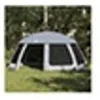 Image de Tente piscine toit amovible parois maille gris 612x612 cm