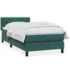 Image de Sommier à lattes de lit et matelas vert foncé 80x220 cm velours, lit, sommier, sommier à lattes de lit en velours, 3318390