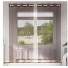 Image de Rideaux en voile avec oillets 2 pcs marron 140x225 cm, rideau en filet, rideau transparent, voile de fenêtre, 4102067