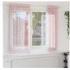 Image de Rideaux en voile avec oillets 2 pcs rose clair 140x140 cm, rideau en filet, rideau transparent, voile de fenêtre, 4102083