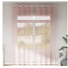 Image de Rideaux en voile avec oillets 2 pcs rose clair 140x260 cm, rideau en filet, rideau transparent, voile de fenêtre, 4102087
