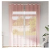 Image de Rideaux en voile avec oillets 2 pcs rose 140x260 cm, rideau en filet, rideau transparent, voile de fenêtre, 4102099