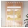 Image de Rideaux en voile avec oillets 2 pcs terre cuite, rideau en filet, rideau transparent, voile de fenêtre, traitement de 4102141